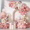 Dusty Pink Balloons Arch Garland Kit – Boho Pink, White, and Sand Latex Balloons with Metallic & Confetti Accents – Perfect for Baby Showers, Mother’s Day, Birthday Parties & Celebrations